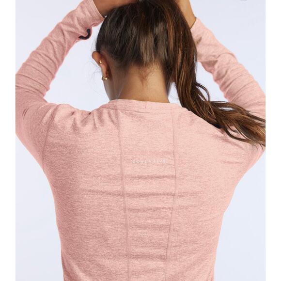 Goal‎ Five Luxe Faded Rose Foudy Women's Longsleeve Workout Top Size Medium - Picture 2 of 9